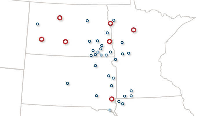 map of OccMed locations